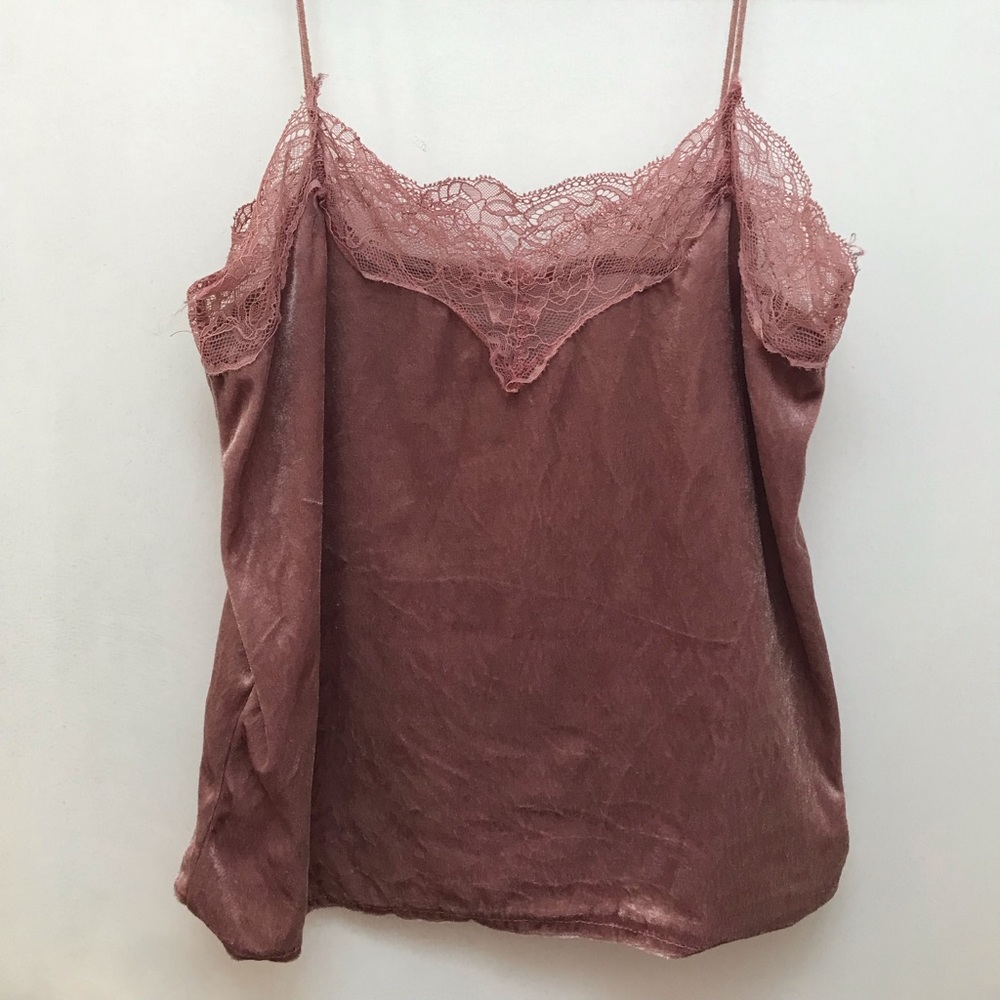 Velvet Lace Tank Top